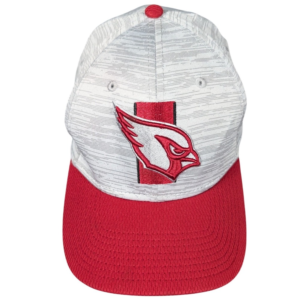 New Era Arizona Cardinals Hat Mens M/L Grey Red 39THIRTY NFL Stretch Fit Cap